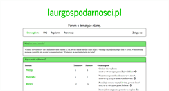 Desktop Screenshot of laurgospodarnosci.pl